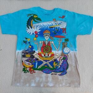 Liquid Blue Joey Mars Beach Tie Dye T Shirt AOP All Over Print XL Skeleton